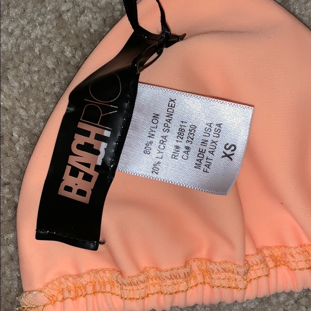 Beach Riot Neon Peach Triangle bikini - Picture 3 of 3